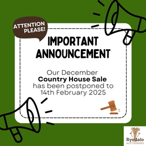 POSTPONED: December Country House Sale